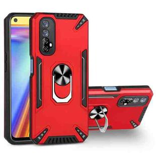 For Realme 7 PC + TPU Protective Case with 360 Degrees Rotatable Ring Holder(Red)