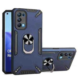 For OPPO Reno5 Pro 5G PC + TPU Protective Case with 360 Degrees Rotatable Ring Holder(Royal Blue)