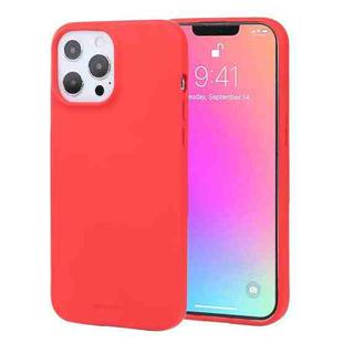 For iPhone 13 Pro GOOSPERY SOFT FEELING Liquid TPU Shockproof Soft Case (Red)