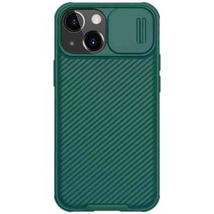 For iPhone 13 NILLKIN Black Mirror Pro Series Camshield Full Coverage Dust-proof Scratch Resistant Phone Case(Green)