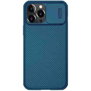 For iPhone 13 Pro NILLKIN Black Mirror Pro Series Camshield Full Coverage Dust-proof Scratch Resistant Phone Case (Blue)