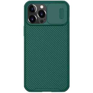 For iPhone 13 Pro Max NILLKIN Black Mirror Pro Series Camshield Full Coverage Dust-proof Scratch Resistant Phone Case (Green)