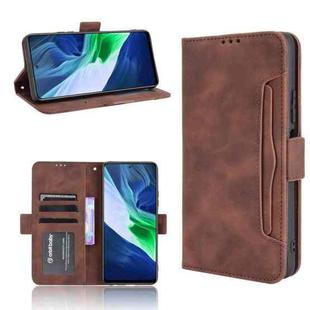 For Infinix Note 10 Skin Feel Calf Pattern Horizontal Flip Leather Case with Holder & Card Slots & Photo Frame(Brown)
