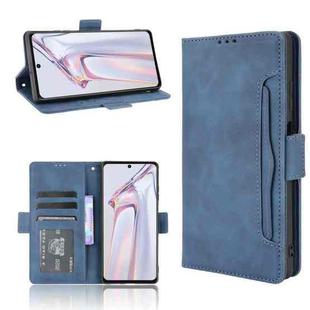 For Blackview A100 Skin Feel Calf Pattern Horizontal Flip Leather Case with Holder & Card Slots & Photo Frame(Blue)