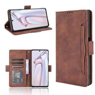 For Blackview A100 Skin Feel Calf Pattern Horizontal Flip Leather Case with Holder & Card Slots & Photo Frame(Brown)