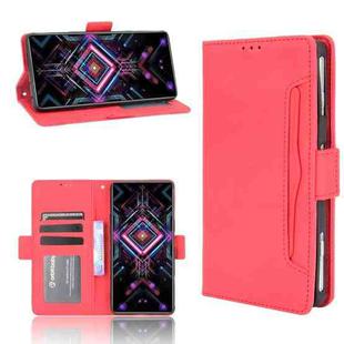 For Xiaomi Poco F3 GT/Redmi K40 Gaming Skin Feel Calf Pattern Horizontal Flip Leather Case with Holder & Card Slots & Photo Frame(Red)
