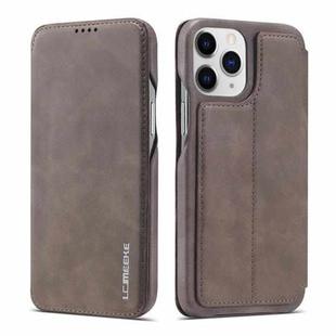 For iPhone 13 Pro LC.IMEEKE Hon Ancient Series Horizontal Flip Leather Case with Holder & Card Slot (Coffee)