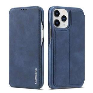 For iPhone 13 Pro LC.IMEEKE Hon Ancient Series Horizontal Flip Leather Case with Holder & Card Slot (Blue)