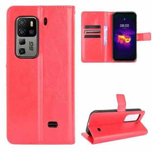 For Ulefone Armor 11 5G/11T 5G Crazy Horse Texture Horizontal Flip Leather Case with Holder & Card Slots & Lanyard(Red)