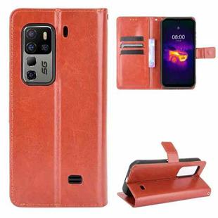 For Ulefone Armor 11 5G/11T 5G Crazy Horse Texture Horizontal Flip Leather Case with Holder & Card Slots & Lanyard(Brown)