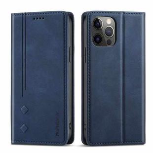 For iPhone 11 Pro Forwenw F2 Series Magnetic Horizontal Flip Leather Case with Holder & Card Slots & Wallet (Blue)