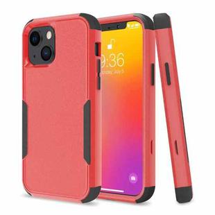 For iPhone 13 mini Commuter Shockproof TPU + PC Protective Case (Red + Black)