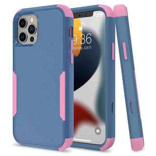 For iPhone 13 Pro Commuter Shockproof TPU + PC Protective Case (Royal Blue + Pink)