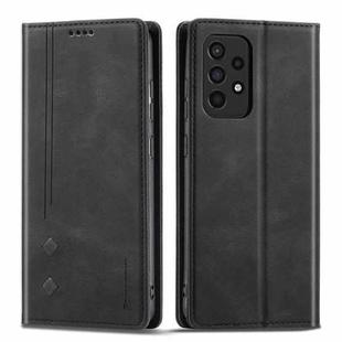 For Samsung Galaxy A52 5G Forwenw F2 Series Magnetic Horizontal Flip Leather Case with Holder & Card Slots & Wallet(Black)