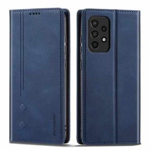 For Samsung Galaxy A52 5G Forwenw F2 Series Magnetic Horizontal Flip Leather Case with Holder & Card Slots & Wallet(Blue)
