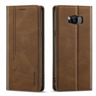 For Samsung Galaxy S8 Forwenw F2 Series Magnetic Horizontal Flip Leather Case with Holder & Card Slots & Wallet(Brown)