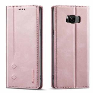 For Samsung Galaxy S8 Forwenw F2 Series Magnetic Horizontal Flip Leather Case with Holder & Card Slots & Wallet(Rose Gold)