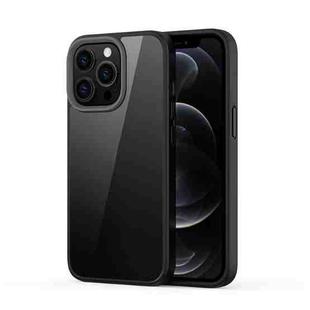For iPhone 13 Pro Max Ming Shield Hybrid Frosted Transparent PC + TPU Scratchproof Shockproof Case (Black)