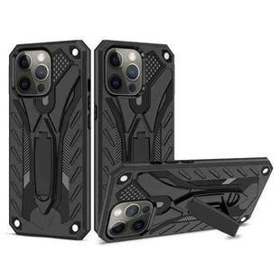For iPhone 13 Pro Max Shockproof TPU + PC Protective Case with Holder (Black)