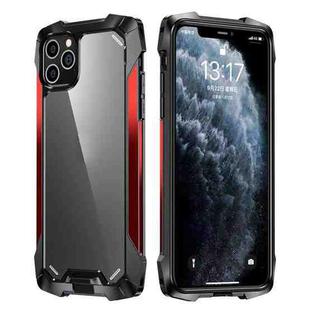 R-JUST Metal Airbag Shockproof Protective Case For iPhone 13 Pro(Red)