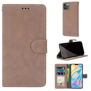 Retro Frosted Horizontal Flip PU Leather Case with Holder & Card Slots & Wallet & Photo Frame For iPhone 13 Pro Max(Beige)