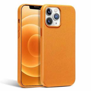 R-JUST Shockproof Magnetic Cowhide Leather Magsafe Case For iPhone 13 Pro(Yellow)