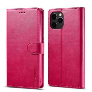 For iPhone 13 Pro Max LC.IMEEKE Calf Texture Horizontal Flip Leather Case with Holder & Card Slots & Wallet (Red)