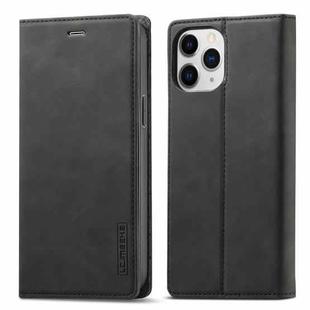 For iPhone 13 Pro Max LC.IMEEKE Strong Magnetic PU + Matte TPU Horizontal Flip Leather Case with Holder & Card Slots & Wallet (Black)