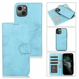 For iPhone 13 mini Retro 2 in 1 Detachable Horizontal Flip Leather Case with Card Slots & Wallet For  iPhone 13 Mini(Blue)