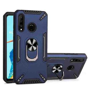 For Huawei P30 lite PC + TPU Protective Case with 360 Degrees Rotatable Ring Holder(Royal Blue)
