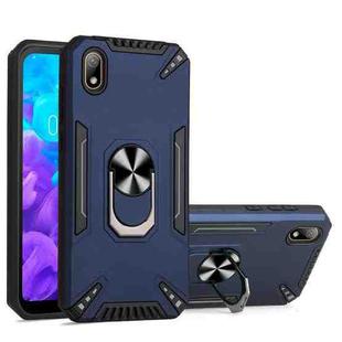 For Huawei Y5 2019 PC + TPU Protective Case with 360 Degrees Rotatable Ring Holder(Royal Blue)