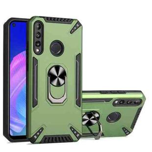 For Huawei Y7p PC + TPU Protective Case with 360 Degrees Rotatable Ring Holder(Dark Green)