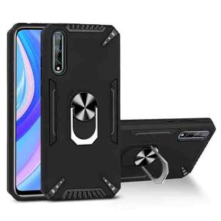 For Huawei Y8p PC + TPU Protective Case with 360 Degrees Rotatable Ring Holder(Black)
