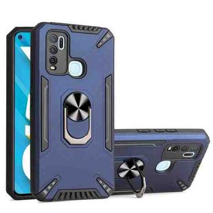 For vivo Y50 PC + TPU Protective Case with 360 Degrees Rotatable Ring Holder(Royal Blue)