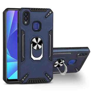 For vivo Y95 / U1 PC + TPU Protective Case with 360 Degrees Rotatable Ring Holder(Royal Blue)