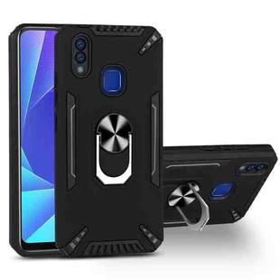 For vivo Y95 / U1 PC + TPU Protective Case with 360 Degrees Rotatable Ring Holder(Black)