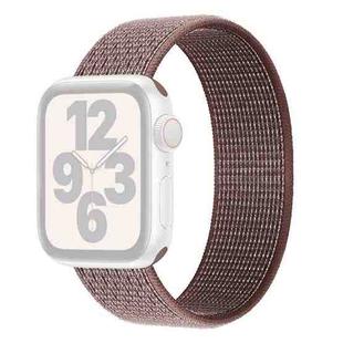 Single Lap Nylon Watch Band, Size: M 155mm For Apple Watch Ultra 49mm / Series 8&7 45mm / SE 2&6&SE&5&4 44mm / 3&2&1 42mm(Smoky Purple)