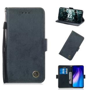 For Xiaomi Redmi Note 8 Retro Horizontal Flip PU Leather Case with Card Slots & Holder(Black)
