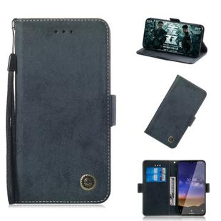 For Nokia 2.2 Retro Horizontal Flip PU Leather Case with Card Slots & Holder(Black)