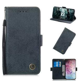 For Galaxy Note 10 Plus Retro Horizontal Flip PU Leather Case with Card Slots & Holder(Black)