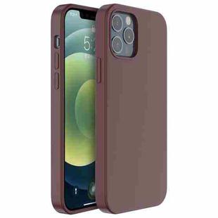 Mutural Yuemu Series Liquid Silicone Microfiber Protective Case For iPhone 13 Pro(Wine Red)
