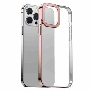 Baseus Glitter Plating PC Shockproof Protective Case For iPhone 13 Pro(Pink)