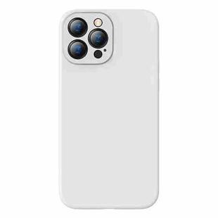 For iPhone 13 Pro Max Baseus Liquid Silica Gel Protective Case (Beige White)
