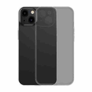 For iPhone 13 Baseus Frosted Glass + TPU Shockproof Protective Case(Transparent Black)