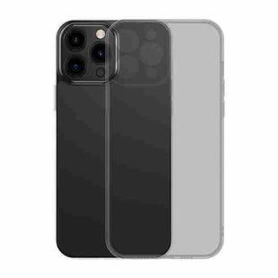 For iPhone 13 Pro Baseus Frosted Glass + TPU Shockproof Protective Case (Transparent Black)