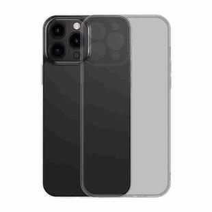 Baseus Frosted Glass + TPU Shockproof Protective Case For iPhone 13 Pro Max(Transparent Black)