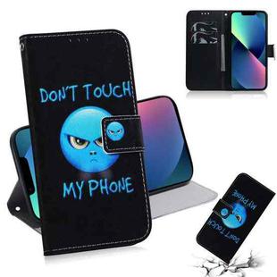 For iPhone 13 mini Coloured Drawing Horizontal Flip Leather Case, with Holder & Card Slots & Wallet (Anger)