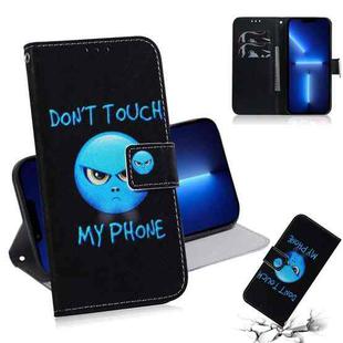 For iPhone 13 Pro Coloured Drawing Horizontal Flip Leather Case, with Holder & Card Slots & Wallet (Anger)