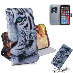 For iPhone 13 Pro Max Coloured Drawing Horizontal Flip Leather Case, with Holder & Card Slots & Wallet (Tiger)