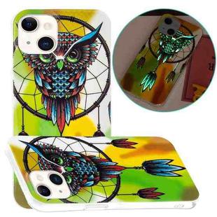 For iPhone 13 Luminous TPU Soft Protective Case(Owl)